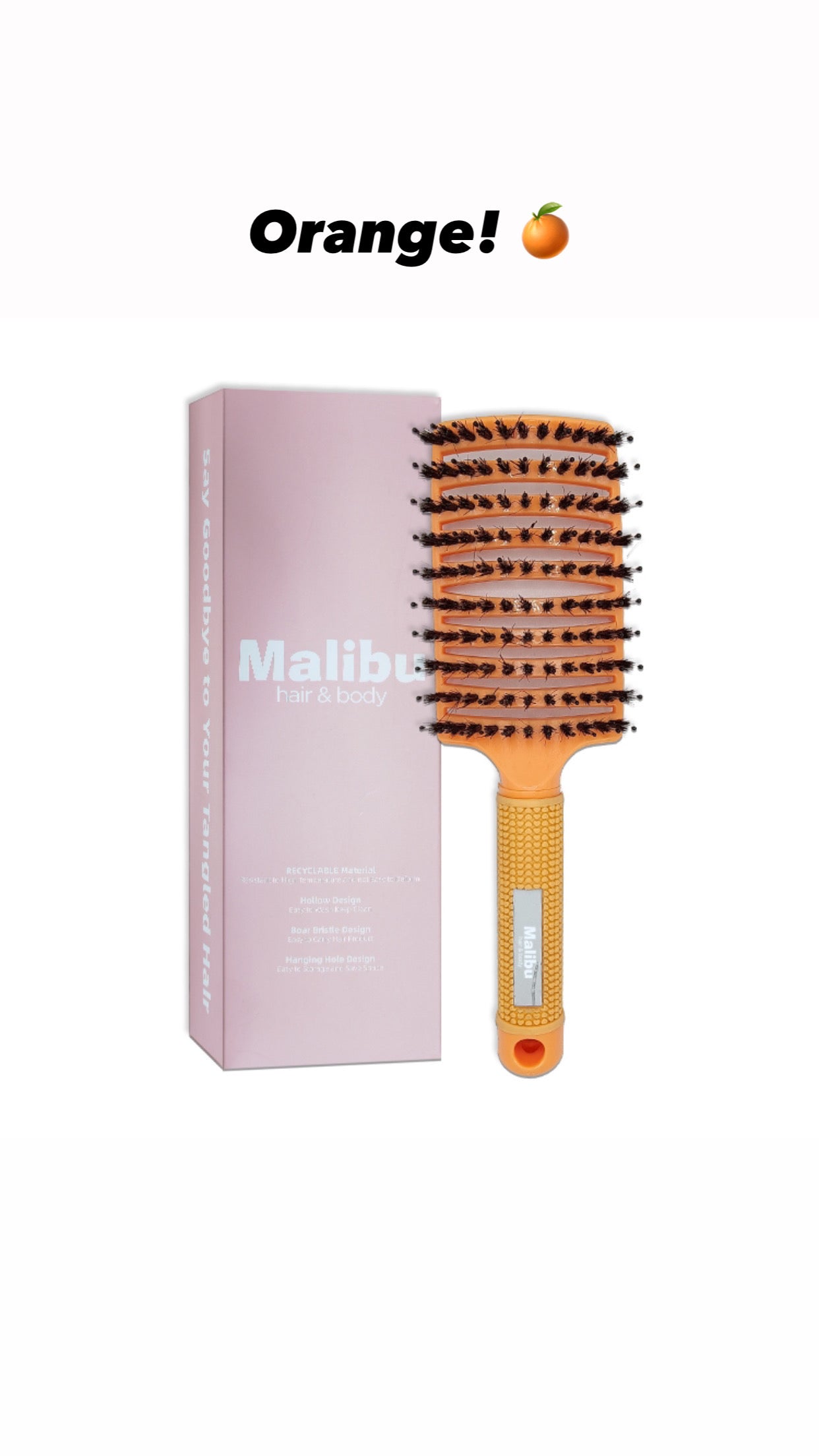 Hair detangling brush Peach!!